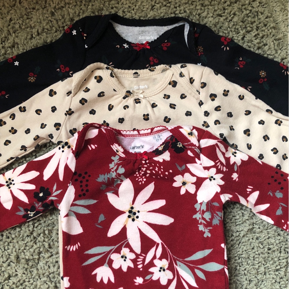 3 Long-Sleeved Bodysuits